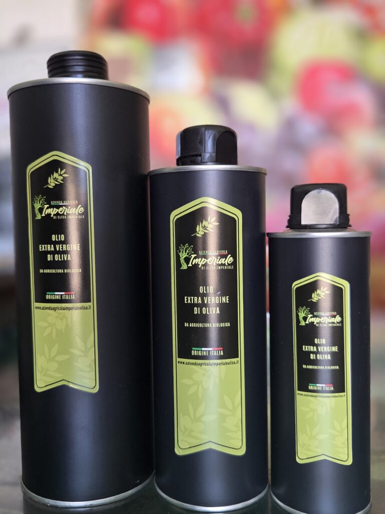 Olio Extravergine d'oliva biologico in bottiglia