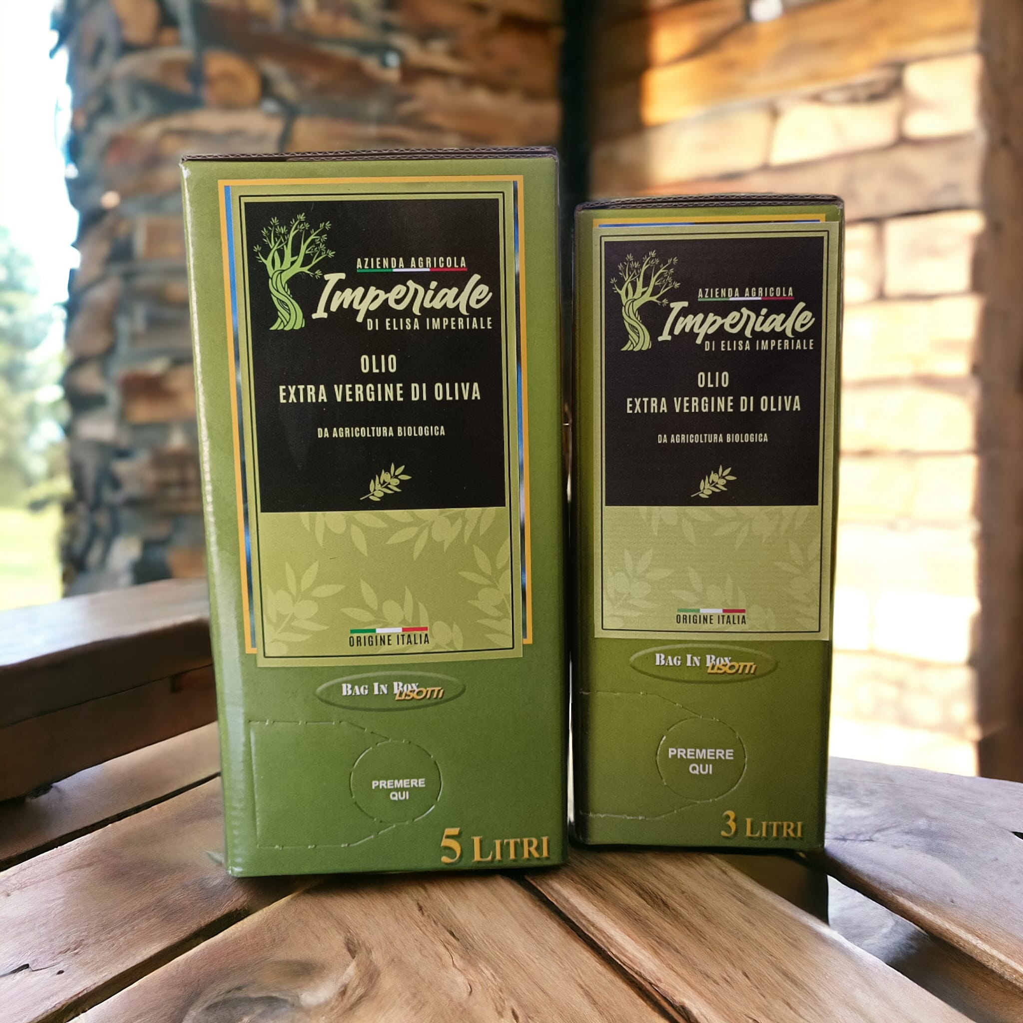 Olio Extravergine d'oliva biologico in Bag-in-Box